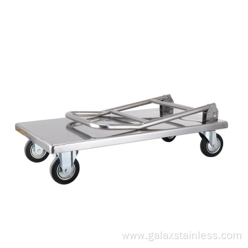 Stainless steel Foldable Steel Platform Hand Trolley
